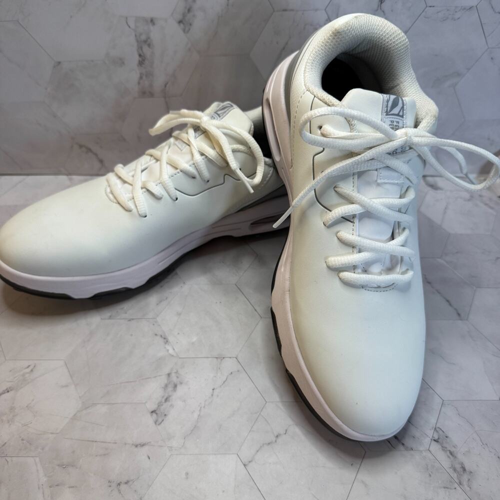 FENLERN For U Golf Cleats Performance Apex CE White Spiked Mens Size 8.5 in EUC